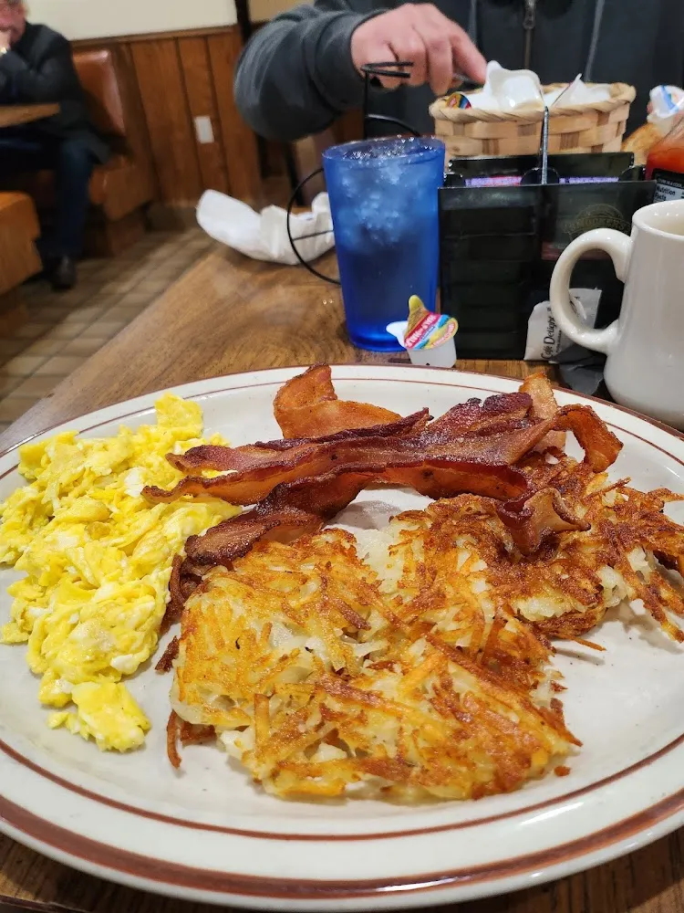 Eggs and Bacon and Hash Browns