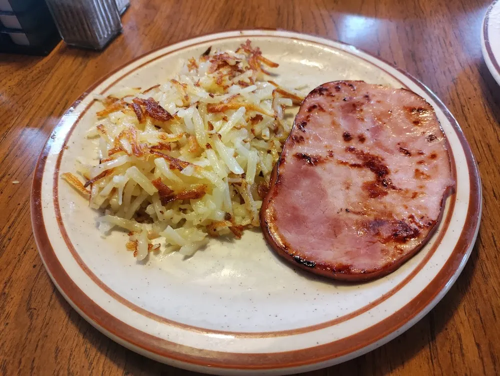 Hash Browns Ham Steak